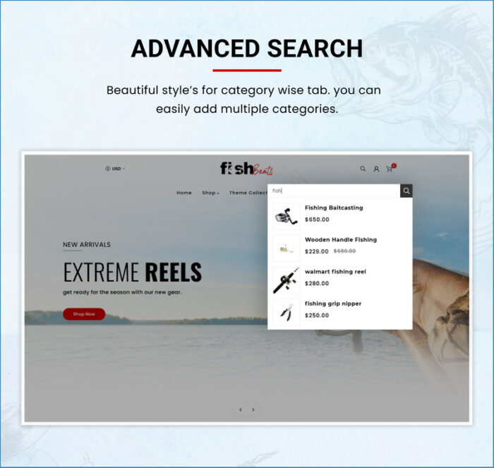 Fish Beats - Mega Fishing Shopify 2.0 Tema Responsif - Fitur Gambar 6