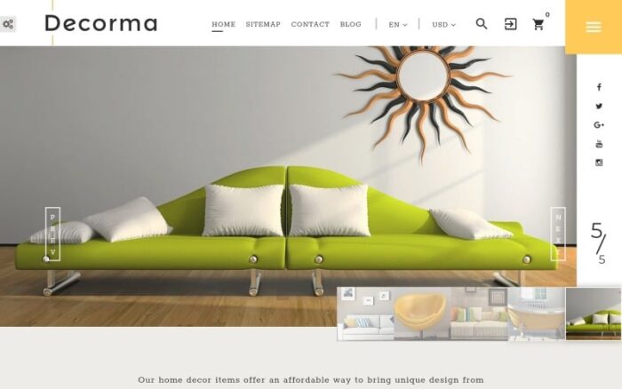 Decorma - Tema PrestaShop Desain Interior