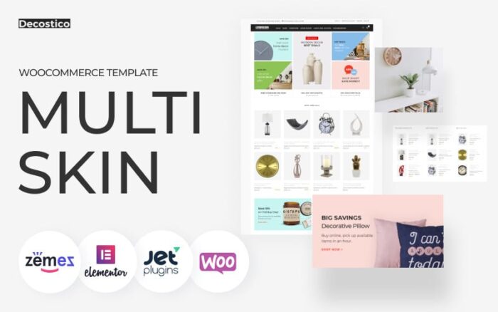 Decostico - Tema WooCommerce Elementor untuk furnitur interior modern