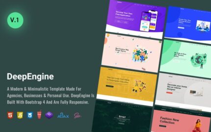 DeepEngine -  Business Multipurpose Premium HTML5 Website Template