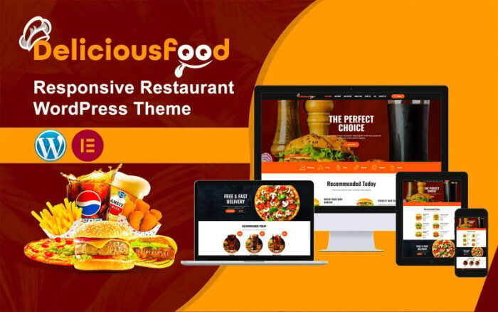 Tema WordPress Restoran Responsif Deliciousfood