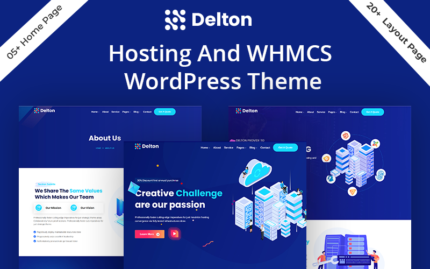 Delton - Tema WordPress Layanan Domain & Hosting