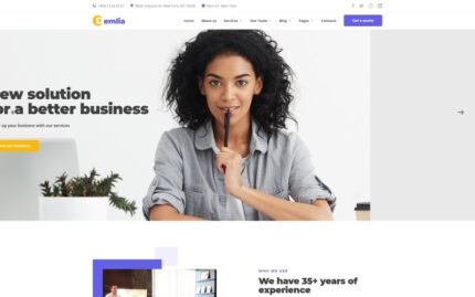 Demlia - Template Situs Web Konsultasi Bisnis
