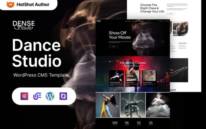 Dense Studio - Dance Studio And Academy WordPress Elementor Theme