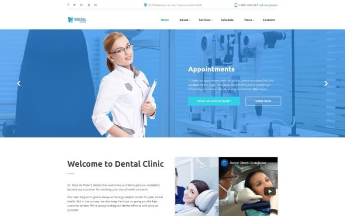 Template Situs Web Responsif Klinik Gigi