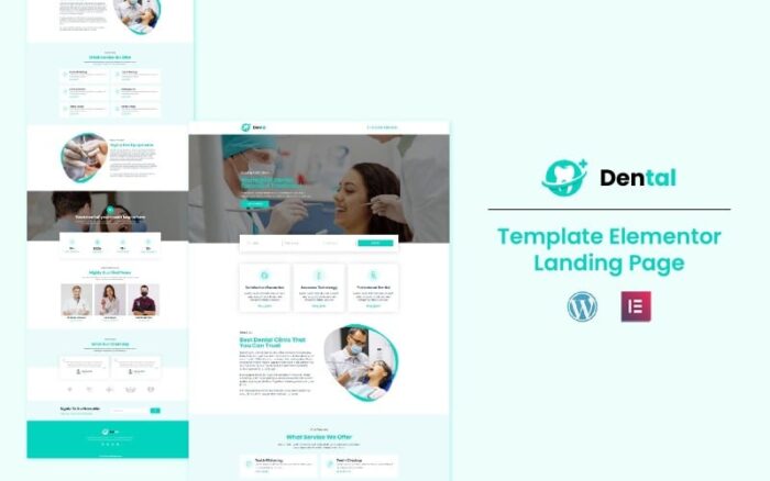 Dental - Dental Services Elementor Landing Page Template