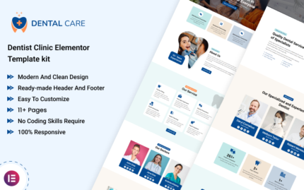 Dentalcare - Dentist Clinic Elementor Template Kit