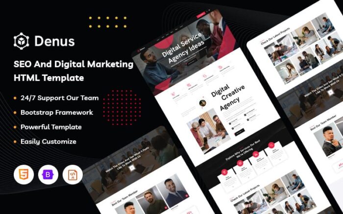 Denus – Template Situs Web Agensi Kreatif