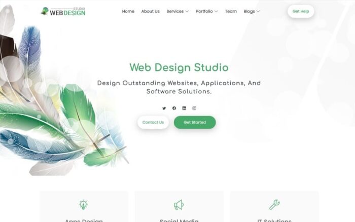 DesignSoft - Templat Situs Web Studio Desain Web