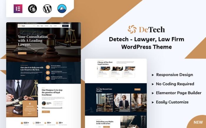 Detech - Tema WordPress Hukum