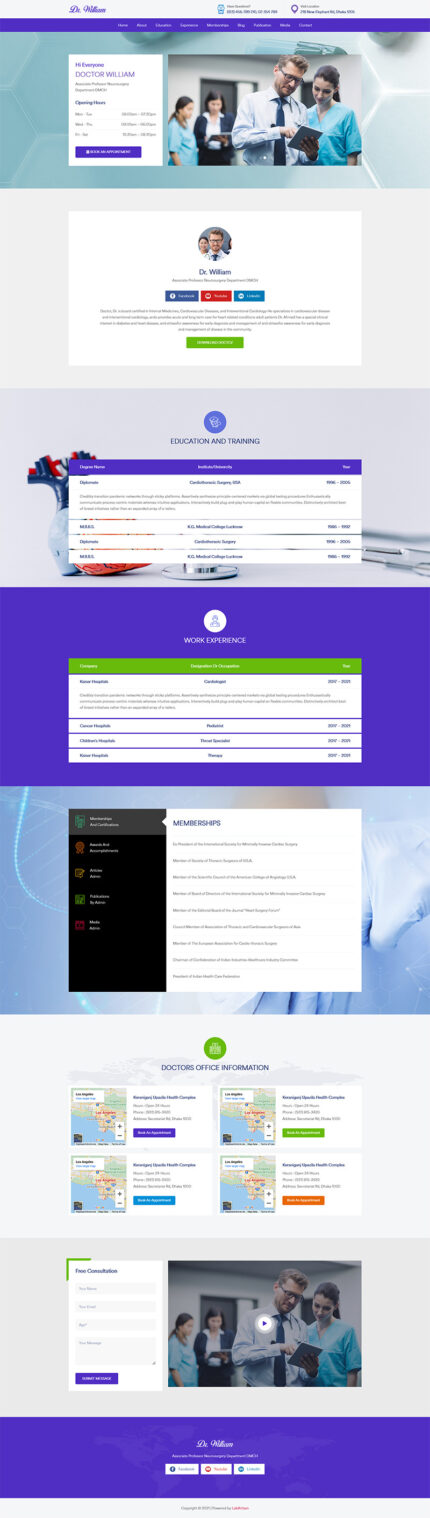 Doctcv - Template HTML Portofolio Resume Dokter - Fitur Gambar 1