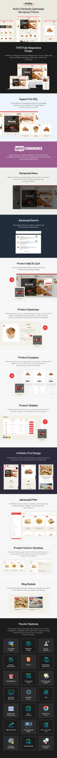 Sncksy - Tema WooCommerce Responsif Toko Roti - Fitur Gambar 1