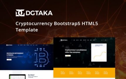 Dgtaka - Crypto Currency Website Template