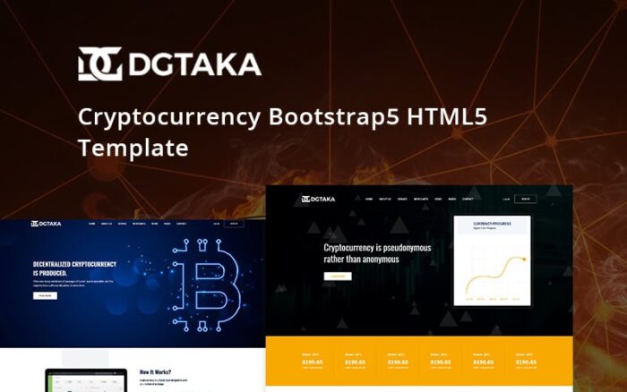 Dgtaka - Template Situs Web Mata Uang Kripto