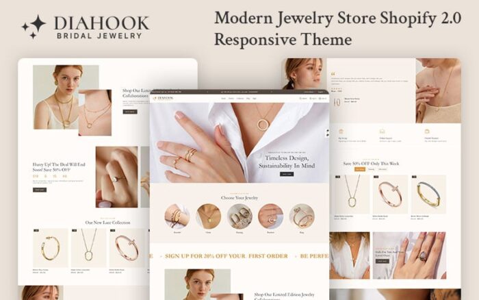 Diahook - Modern Jewelry Store Shopify 2.0 Responsive Theme