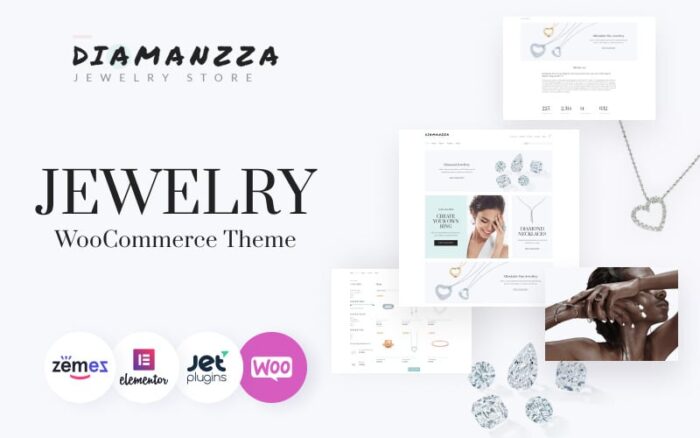 Diamanzza - Tema WooCommerce Toko Perhiasan