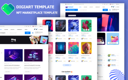 DigiArt - NFT Marketplace Website Template