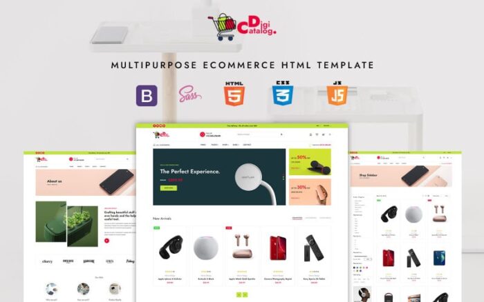 DigiCatalog - Template HTML eCommerce Serbaguna