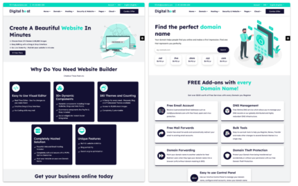 Digital Host HTML and WHMCS Theme