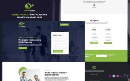 Digital World Ready to Use Elementor Landing Page Template