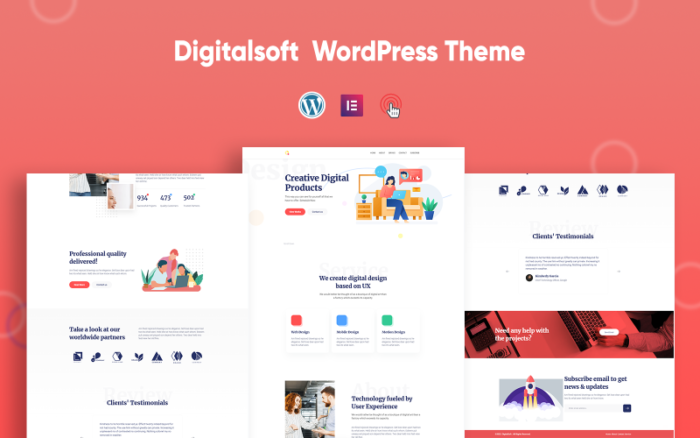 Digitalsoft - Tema WordPress SaaS dan Perangkat Lunak Elementor