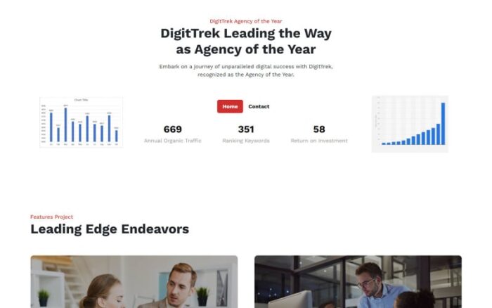 DigitTrek | Template HTML Situs Web Agensi Pemasaran Digital