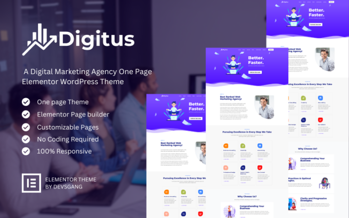 Digitus - Tema Elementor Agen Pemasaran Digital