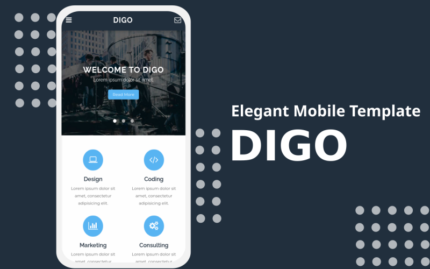 Digo - Elegant Mobile Template