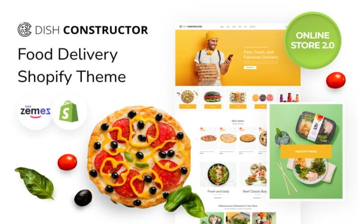 Dish Constructor - Tema Toko Online Responsif Makanan & Restoran 2.0 Shopify