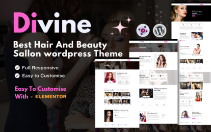 Salon Rambut dan Kecantikan Divine - Tema Wordpress