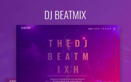 DJ Beatmix - Tema WordPress Elementor Halaman Pribadi