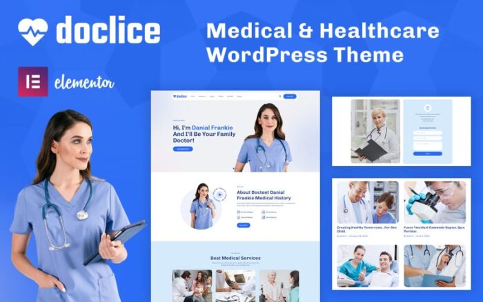 Doclice - Tema WordPress Dokter, Kesehatan & Medis