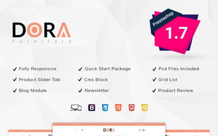 Tema PrestaShop Toko Mebel Dora