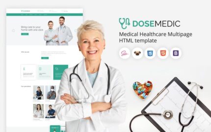 DoseMedic - Template Perawatan Kesehatan Medis HTML5