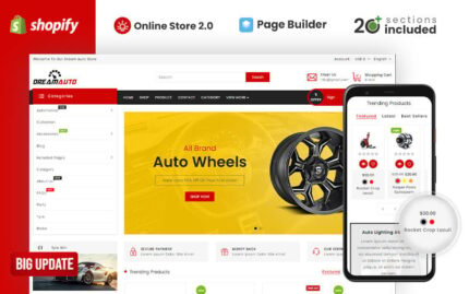 Dream Auto Parts Shopify Theme