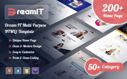 Dream-IT Template Situs Web HTML5 Serbaguna Terbesar