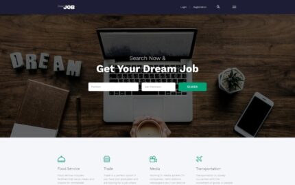 Dream Job - Job Portal Multipage HTML5 Website Template