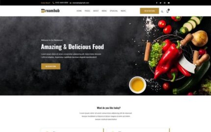 Dreamhub - Template HTML5 Restoran Cepat Saji