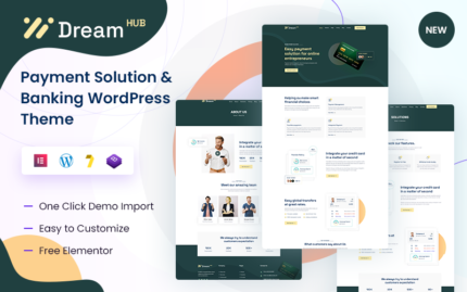 DreamHub - Tema WordPress Solusi Pembayaran & Keuangan