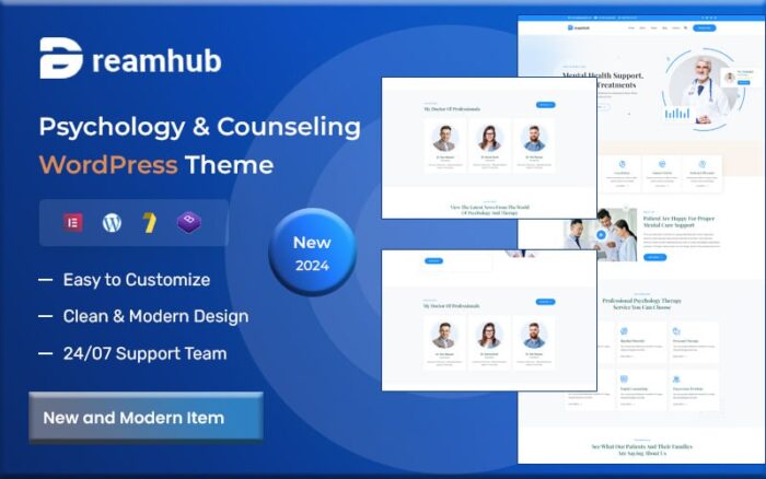 DreamHub – Tema WordPress Psikologi dan Konseling