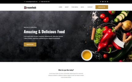 DreamHub – Restaurant  WordPress Theme