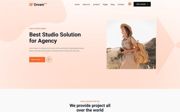 Template HTML5 Agensi Solusi Dreamhub Studio