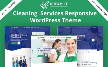 DreamIT - Tema WordPress Layanan Kebersihan