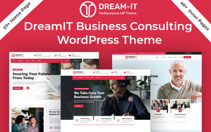 DreamIT - Tema WordPress Layanan Konsultasi