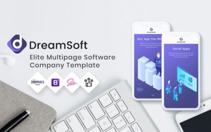 DreamSoft - Template Situs Web Multihalaman Perusahaan Pengembangan Perangkat Lunak