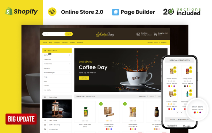 Tema Shopify Toko Minuman & Minuman