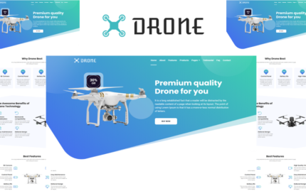 Drone - Product Landing Page HTML5 Template