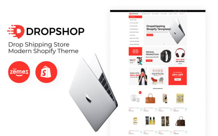 DropShop - Tema Shopify Modern Toko Drop Shipping