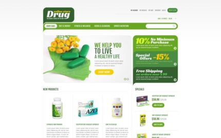 Tema Magento Responsif Toko Obat