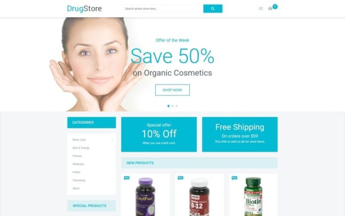 Drugstore Magento Theme